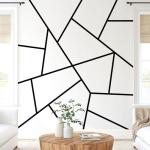 Black Geometric Vinyl Wall Decals for Any Room