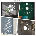 5-Piece 3D Teardrop Acrylic Mirror Wall Stickers