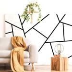 Black Geometric Vinyl Wall Decals for Any Room