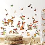 Woodland Animal Peel and Stick Wall Decals