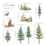 Mountain Tree Wall Stickers for Kids' Rooms