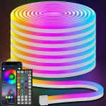 50FT LED Neon Rope Lights with App Control