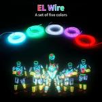DIY 9.84ft Neon Electroluminescent Wire Light Kit
