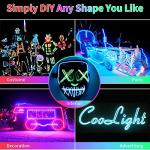 DIY 9.84ft Neon Electroluminescent Wire Light Kit