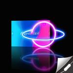 USB Powered Saturn Neon Sign for Room Decor