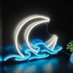 Moonrise Neon Sign - Twilight Wave Room Decor