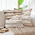 Set of 2 Faux Fur Decorative Pillow Covers