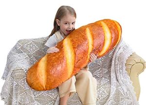 Funny Bread Shape Plush Pillow for Comfort