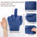 Funny Middle Finger Decorative Throw Pillow