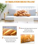 Funny Bread Shape Plush Pillow for Comfort