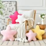 Star Shaped Plush Throw Pillow for Home Decor