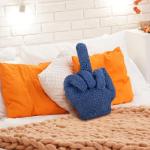 Funny Middle Finger Decorative Throw Pillow