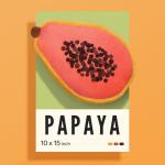 Papaya Shaped Throw Pillow for Couch and Bed