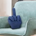 Funny Middle Finger Decorative Throw Pillow