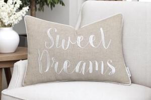 Sweet Dreams Embroidered Lumbar Pillow Cover