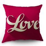 Love Quote Throw Pillow Cover for Home Decor