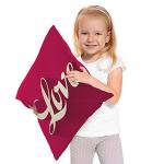 Love Quote Throw Pillow Cover for Home Decor