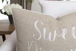 Sweet Dreams Embroidered Lumbar Pillow Cover