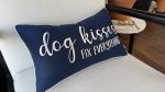 Dog Kisses Fix Everything Lumbar Pillow Cover