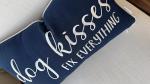 Dog Kisses Fix Everything Lumbar Pillow Cover
