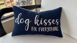 Dog Kisses Fix Everything Lumbar Pillow Cover