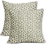 Sage Green Boho Polka Dot Pillow Covers Set of 2
