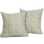 Sage Green Boho Polka Dot Pillow Covers Set of 2