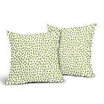 Boho Sage Green Polka Dot Pillowcase Set of 2