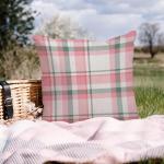 Christmas Pillow Covers Set of 2 in Pink & Sage