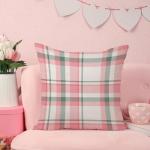 Christmas Pillow Covers Set of 2 in Pink & Sage