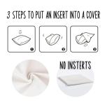 Christmas Pillow Covers Set of 2 in Pink & Sage