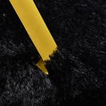 Small Black Shag Area Rug for Bedroom Decor