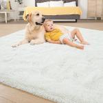 Super Soft Cream Shaggy Rug for Kids’ Room