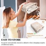 MUJOO Pink Boho Area Rug - Washable & Non-Slip