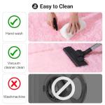 Pink Fluffy Area Rug for Bedroom or Living Room