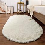 Softlife Fluffy Oval Area Rug for Kids