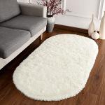 Softlife Fluffy Oval Area Rug for Kids