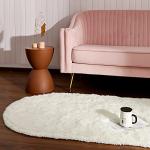 Softlife Fluffy Oval Area Rug for Kids
