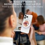 3-in-1 Magnetic Selfie Mirror with LED Light