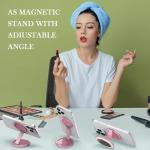 3-in-1 Magnetic Selfie Mirror with LED Light