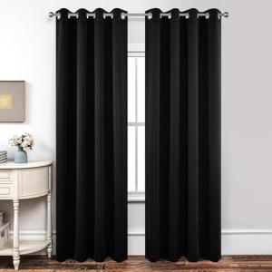 Joydeco 84-Inch Thermal Blackout Curtains, 2 Panels