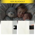 Extra Long Ivory Blackout Curtains for Large Windows