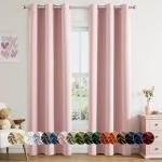 Baby Pink Blackout Curtains for Girls' Rooms