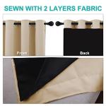 Thermal Blackout Curtains for Patio Doors