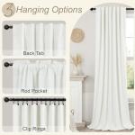 Extra Long Ivory Blackout Curtains for Large Windows