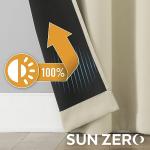 Sun Zero Nordic 100% Blackout Curtain Panel Pair