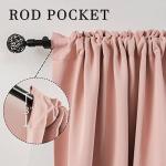 Blush Pink Thermal Blackout Curtains - Set of 2