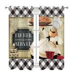 Vintage Chef Blackout Curtains, 2 Panels