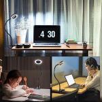 Clip-On Desk Lamp with 10 Dimmable Brightness Modes