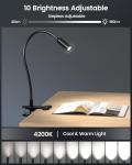Clip-On LED Book Light with Adjustable Brightness